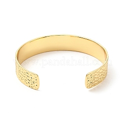 Black Cubic Zirconia Oval Open Cuff Bangle&nbsp;BJEW-J165-02G
