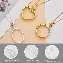 10Pcs 10 Style Zinc Alloy Pendant Cabochon Settings&nbsp;FIND-CA0005-85