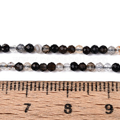 Natural Black Agate Beads Strands&nbsp;G-T143-09