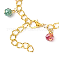 Christmas Alloy Enamel Charm Bracelets&nbsp;BJEW-JB12076-01