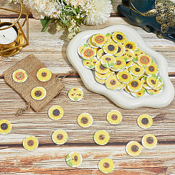 200Pcs 2-Hole Printed Wooden Buttons&nbsp;BUTT-SP0001-22