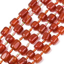 Natural Red Agate Beads Strands&nbsp;G-F825-C01-01