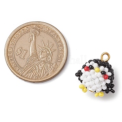 Seed Beads Beaded Charms&nbsp;PALLOY-MZ00317