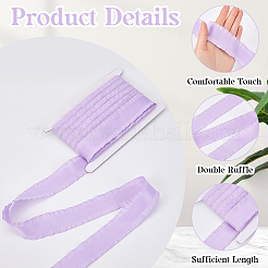 10 Yards Polyester Ruffled Lace Ribbon&nbsp;DIY-CY0001-23C