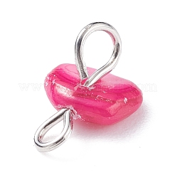 Natural Chip Dyed Shell Connector Charms&nbsp;PALLOY-JF01337-01