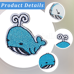 10Pcs Computerized Embroidery Cloth Iron on/Sew on Patches&nbsp;PATC-CY0001-45A