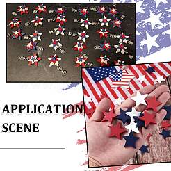 240Pcs Wooden Five-pointed Stars Display Decoration&nbsp;DIY-SP0004-01