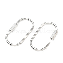 Brass Locking Carabiner&nbsp;KK-CBA9234-04P