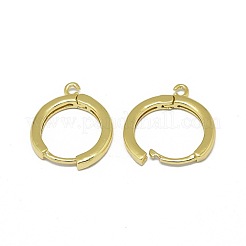 Brass Huggie Hoop Earring Findings&nbsp;X-PALLOY-F249-19G