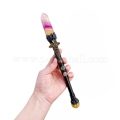 Dyed Natural Crystal Quartz Sun Magic Wand&nbsp;PW-WG10107-01
