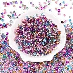 6/0 Baking Paint Transparent Fringe Glass Seed Beads&nbsp;X1-SEED-N006-06