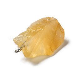 Raw Rough Natural Citrine Pendants&nbsp;G-A028-01G