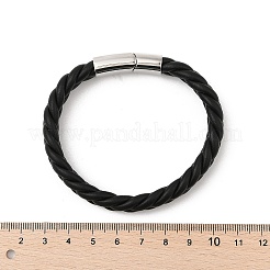 Braided Microfiber Leather Cord Bracelets for Men&nbsp;BJEW-Z081-13P-02