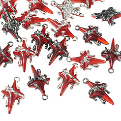 20Pcs 2 Colors Alloy Resin Pendants&nbsp;FIND-TA0009-57