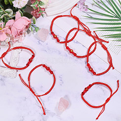 8Pcs Horse Chinese Zodiac Adjustable Polyester Cord Braided Bracelets&nbsp;BJEW-CA0001-11