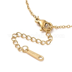 Ion Plating(IP) 304 Stainless Steel Teardrop Pendant Necklace for Men Women&nbsp;NJEW-A004-11G