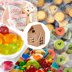 House Shaped Paper Folding Candy Tote Boxes with Hollow Window and Rope Handles&nbsp;CON-WH0092-17B