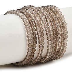 Natural Smoky Quartz Beads Strands&nbsp;G-N0195-02-3mm-01