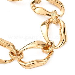 304 Stainless Steel Nuggets Link Chain Bracelets for Women&nbsp;BJEW-P348-01B-G