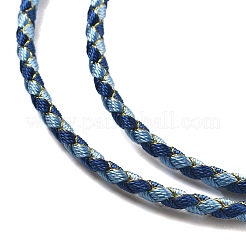 Polyester Cord Braided Necklace Makings&nbsp;LS-MAK-L043-03G-17