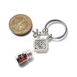 7Pcs Tibetan Style Alloy Keychains&nbsp;KEYC-JKC01386