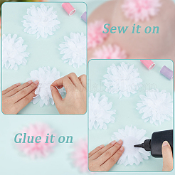 20Pcs Flower Polyester Ornament Accessories&nbsp;DIY-GF0013-29C