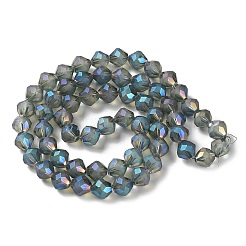 Electroplate Transparent Glass Beads Strands&nbsp;EGLA-I019-FR03