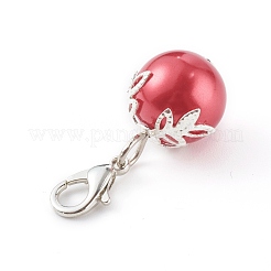 Baking Paint Pearlized Glass Pearl Round Beads&nbsp;HJEW-JM00460