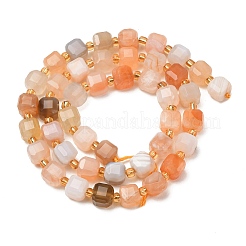 Natural Yellow Botswana Agate Beads Strands&nbsp;GG-CBAC972-A16-01