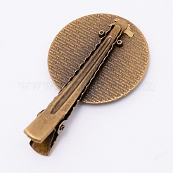 Zinc Alloy Alligator Hair Clip Findings&nbsp;PALLOY-WH0072-50AB