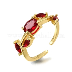 Brass Micro Pave Cubic Zirconia Cuff Open Rings&nbsp;CU-CBA108A-13G-05