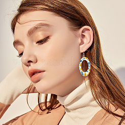 DIY Wooden Dangle Earring Making Kits&nbsp;DIY-SP0005-02