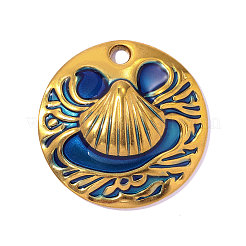 304 Stainless Steel Enamel Pendants&nbsp;STAS-OY017-18G