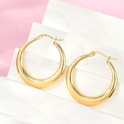 304 Stainless Steel Hoop Earrings for Women&nbsp;EJEW-U046-07G-B