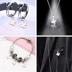 304 Stainless Steel Charms&nbsp;LS-STAS-CJC0008-22P