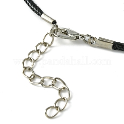 Alloy Enamel Snowflake Pendant Necklaces&nbsp;NJEW-JN04538-01