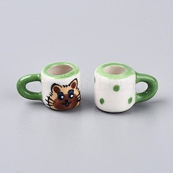 Handmade Porcelain Cat Cup Decoration&nbsp;PORC-T133-62