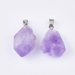 Natural Amethyst Pendants&nbsp;G-S349-05