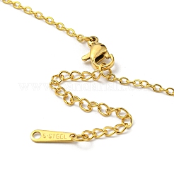 304 Stainless Steel Pendant Necklaces&nbsp;NJEW-Z025-08G
