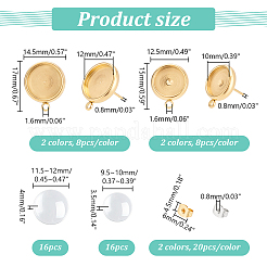 DIY Blank Dome Earring Making Finding Kits&nbsp;DIY-UN0005-69