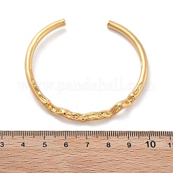 Brass Cuff Bangles for Women&nbsp;BJEW-F482-11G