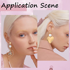 20Pcs 2 Size 304 Stainless Steel Stud Earring Findings&nbsp;STAS-BBC0003-41