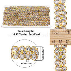 Waved Paillette Lace Trims&nbsp;OCOR-WH0070-13B