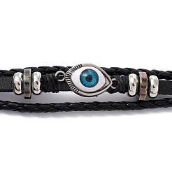 Multi- Strand Leather Cord Bracelets&nbsp;BJEW-D423-06A