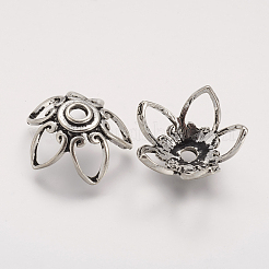 Tibetan Style Alloy Bead Caps&nbsp;PALLOY-F149-12AS