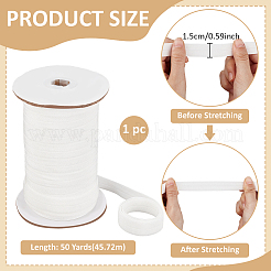 Flat Polyester Folding Elastic Cord&nbsp;OCOR-WH0120-55B