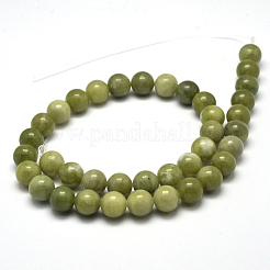 Natural Chinese Jade Beads Strands&nbsp;X-G-F363-10mm