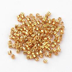 Plated Glass Bugle Beads&nbsp;SEED-R043-09