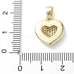 Brass Micro Pave Cubic Zirconia Enamel Pendants&nbsp;KK-L248-21G