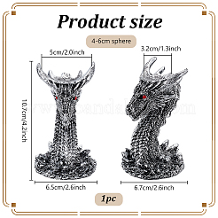Resin Crystal Ball Holders&nbsp;ODIS-WH0038-228A